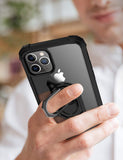 Amuoc iPhone 11 Pro Max Case,[ Military Grade ] with [ Glass Screen Protector] 15ft. Drop Tested Protective Case | Kickstand | Compatible with Apple iPhone 11 Pro Max 6.5 Inch -Black