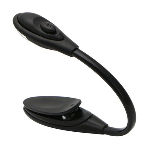 Clip on Book Light for Reading in Bed, LED Reading Light for Books and Kindles, 25 Hour Run Time, Black