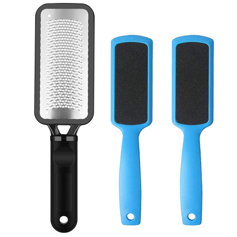 Musment 3pcs Foot File Kit Colossal Foot Rasp & Double-Sided Foot File Foot Grater Callus Dead Skin Remover Foot Scrub Care Tool