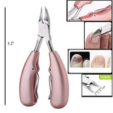 Nail Clippers, Precision Toenail Clippers for Thick or Ingrown Toenails Golden