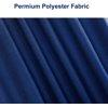 NIUTA Shower Liner, Standard Shower Curtain Liner Fabric 72 x 72 inch Full Size, Hotel Quality, Washable,Water Proof, Bathroom Curtains with Grommets, Dark Blue