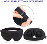 Sleep Mask for Women Men, Eye Mask for Sleeping 3D Contoured Cup Blindfold, Upgraded Eye Cover with Adjustable Strap, Blockout Light, Eye Pillow Soft Comfy Eye Shade for Nap Travel Night Shift