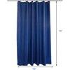 NIUTA Shower Liner, Standard Shower Curtain Liner Fabric 72 x 72 inch Full Size, Hotel Quality, Washable,Water Proof, Bathroom Curtains with Grommets, Dark Blue