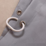 NIUTA Shower Liner, Standard Shower Curtain Liner Fabric 72 x 72 inch Full Size, Hotel Quality, Washable,Water Proof, Bathroom Curtains with Grommets, Grey