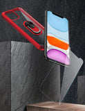iPhone 11 Case, [ Military Grade ] with [ Glass Screen Protector] 15ft. Drop Tested Protective Case | Kickstand | Compatible with Apple iPhone 11 Case -Red