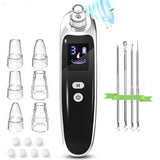 Blackhead Remover Pore Vacuum,Electric Facial Blackhead Suction Vacuum with USB Rechargeable Comedone Extractor with 6 Suction Probes & 4 Acne Removal Tool,Black