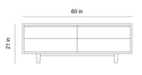 4 Drawer Credenza