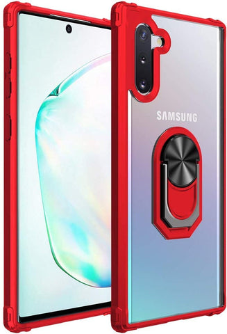 Amuoc Samsung Galaxy Note 10 Case, [ Military Grade ] 15ft. Drop Tested Protective Case | Kickstand | Compatible with Samsung Galaxy Note 10 / Note 10 5G Case -Red