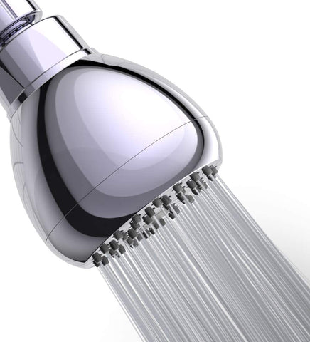 AQwzh High Pressure Shower Head - 3 Inch Anti-leak Fixed - Angle-adjustable Metal Swivel Ball Joint (Chrome Finish)