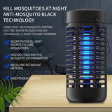 Camkey Bug Zapper, 4000V High Powered Black Hanging Electronic Insect Killer with 15W Mosquito Light Bulb