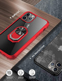 iPhone 11 pro Case,[ Military Grade ] with [ Glass Screen Protector] 15ft. Drop Tested Protective Case | Kickstand | Compatible with Apple iPhone 11 pro 5.8 Inch -Red