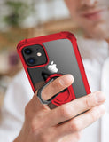 iPhone 11 Case, [ Military Grade ] with [ Glass Screen Protector] 15ft. Drop Tested Protective Case | Kickstand | Compatible with Apple iPhone 11 Case -Red
