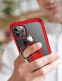 iPhone 11 pro Case,[ Military Grade ] with [ Glass Screen Protector] 15ft. Drop Tested Protective Case | Kickstand | Compatible with Apple iPhone 11 pro 5.8 Inch -Red