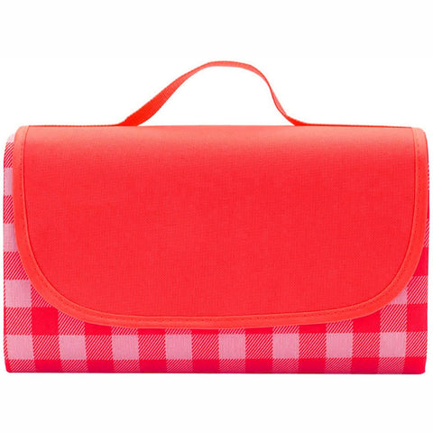 Picnic Blanket, 77x79 Inch Large Beach Mat Waterproof Sandproof for 6-8 People, Oversized Foldable Camping Blankets, Machine Washable, Thick Soft for Camping, Hiking, Travel, Red