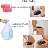 Portable Travel Camping Toilet with Detachable Inner Bucket and Removable Toilet Paper Holder, 6PCS, Grey