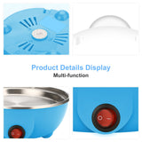 Aqwzh Rapid Egg Cooker Electric for Hard Boiled, Poached, Scrambled Eggs, Omelets, Steamed Vegetables, Seafood, Dumplings, 7 capacity, with Auto Shut Off Feature