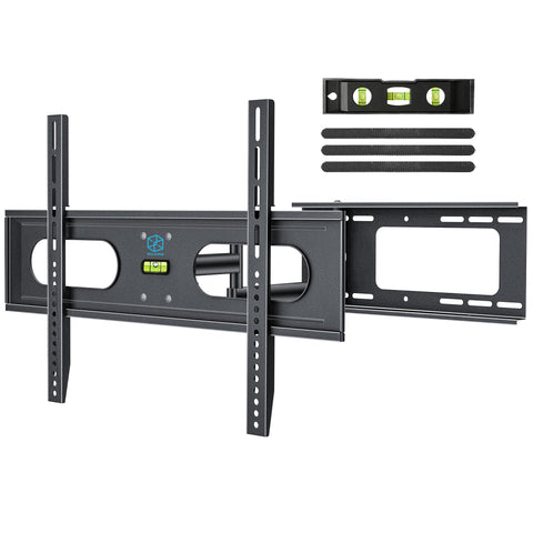 Wewdigi TV Wall Mount Bracket Full Motion Single Articulating Arm for Most 37-70 Inch LED, LCD, OLED, Flat Curved TVs with Tilt, Swivel and Rotation up to 99lbs VESA 600x400mm