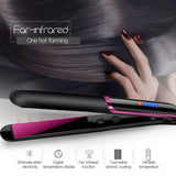 Straightener - 2 in 1 Ceramic Hair Straightener - Titanium Hair Straightener with Dual Voltage