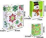 Christmas Goody Gift Bags with Handles Assorted Sizes