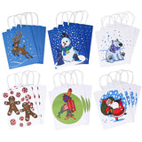 Kraft Paper Gift Bags, 24 Pcs
