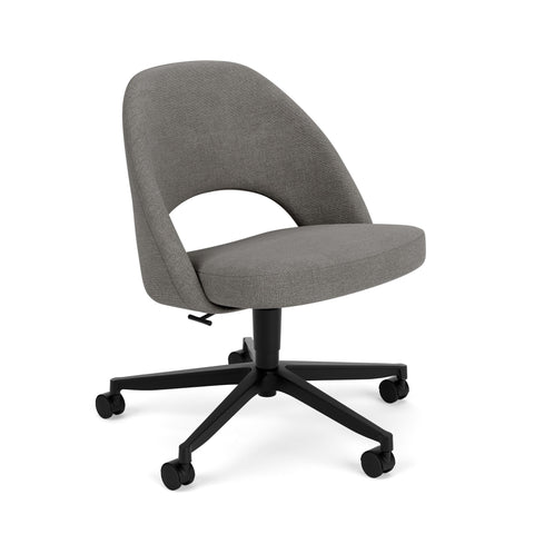 Saarinen Executive Side Chair 5-Star Base with Castors