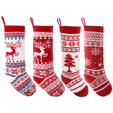 15" Knit Stockings, 4 Pack