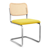 Cesca Armless Chair with Upholstered Seat