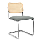 Cesca Armless Chair with Upholstered Seat