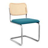 Cesca Armless Chair with Upholstered Seat
