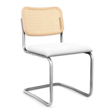 Cesca Armless Chair with Upholstered Seat