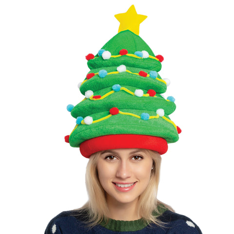 Plush Christmas Tree Hat